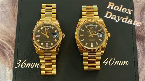 rolex guide men 36 vs 40|rolex 36mm vs 40mm.